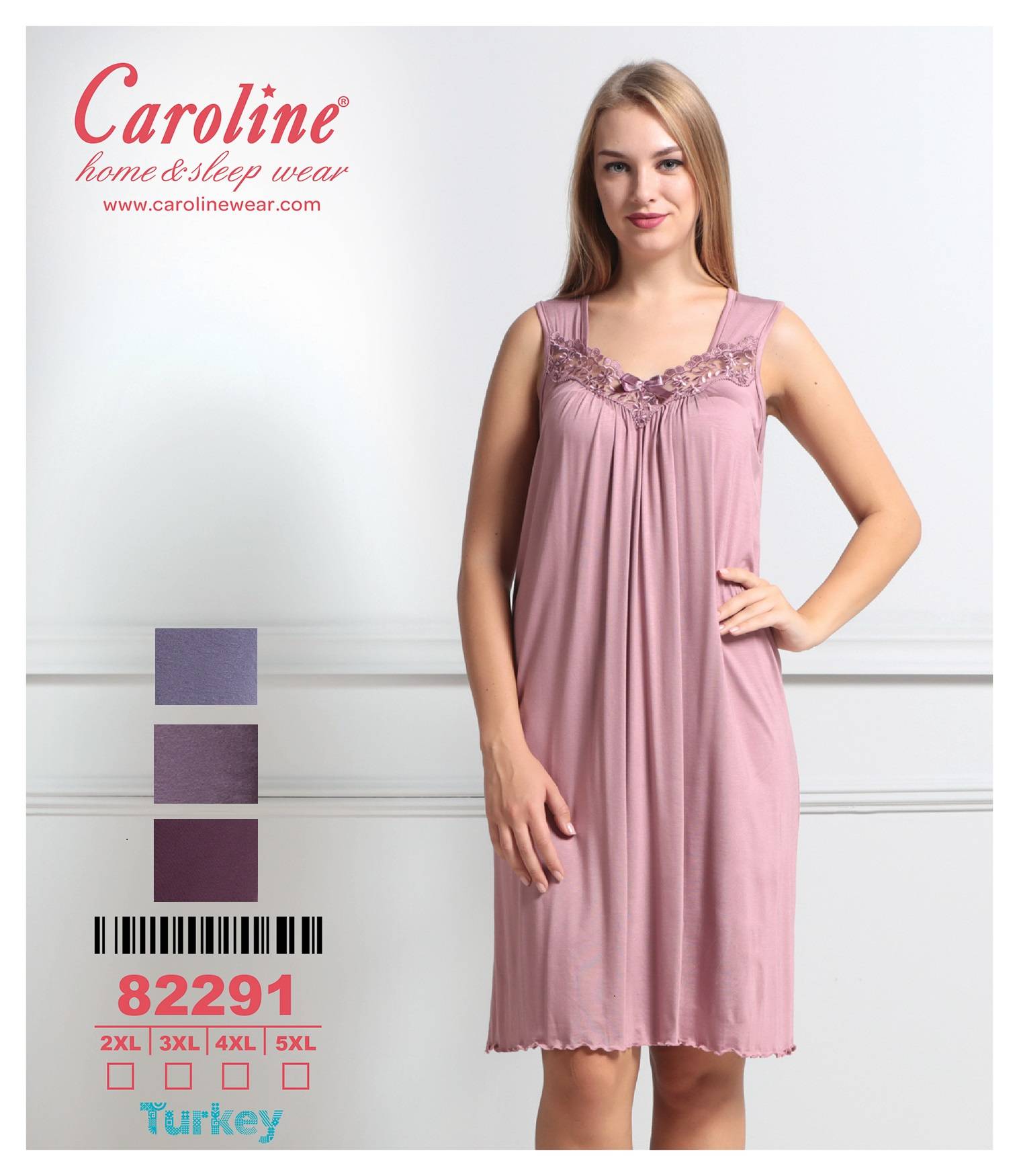 Caroline 82291 ночная рубашка 2XL, 3XL, 4XL, 5XL