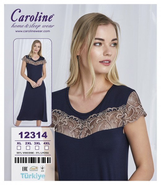 Caroline 12314 ночная рубашка XL, 2XL, 3XL, 4XL