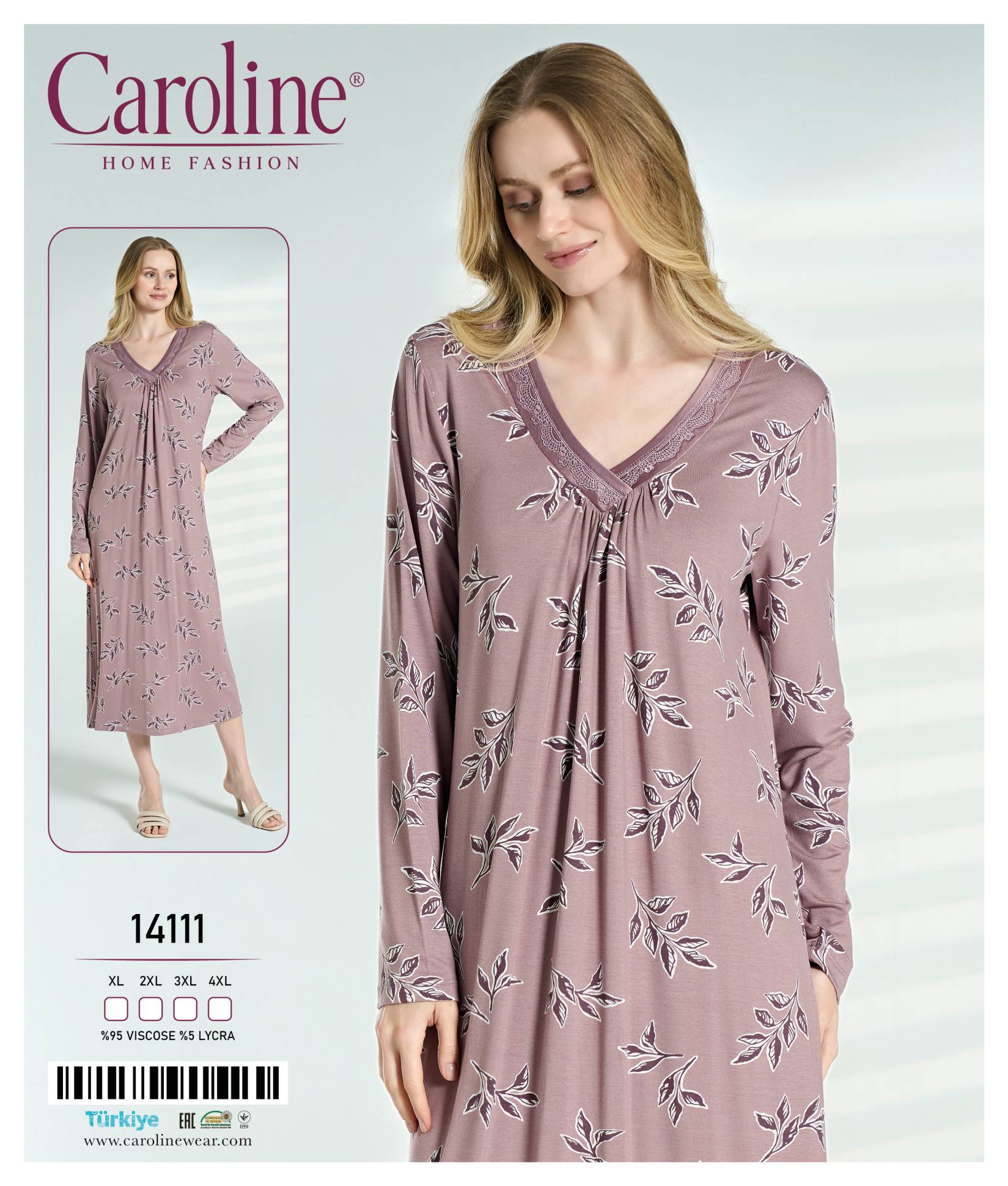 Caroline 14111 ночная рубашка 4XL