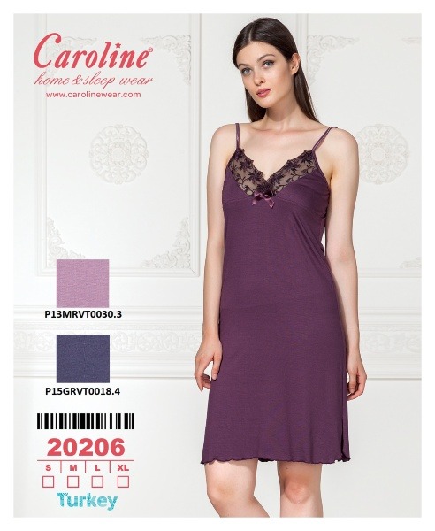 Caroline 20206 ночная рубашка S, M, L, XL