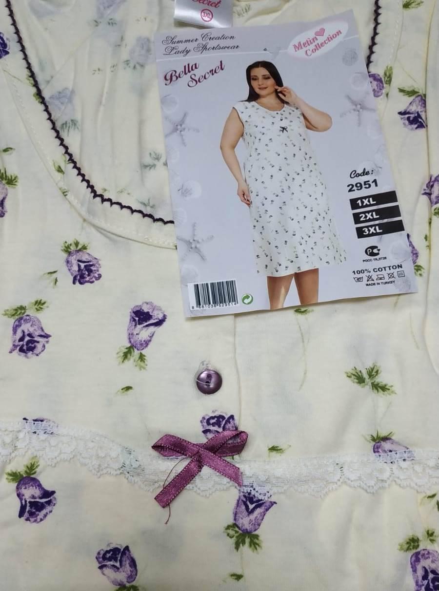 Metin 2951 ночная рубашка 1XL, 2XL, 3XL