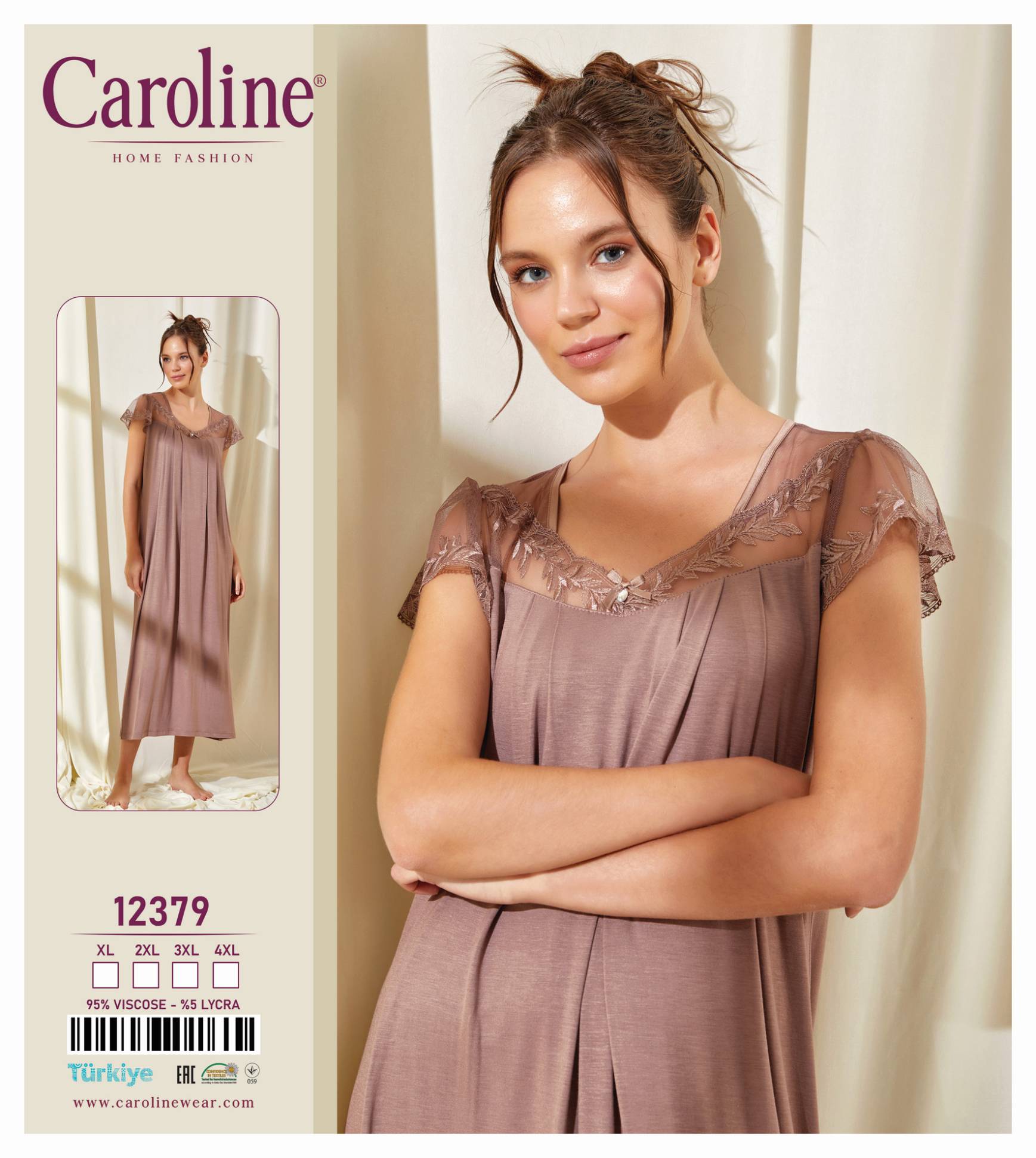 Caroline 12379 ночная рубашка 2XL