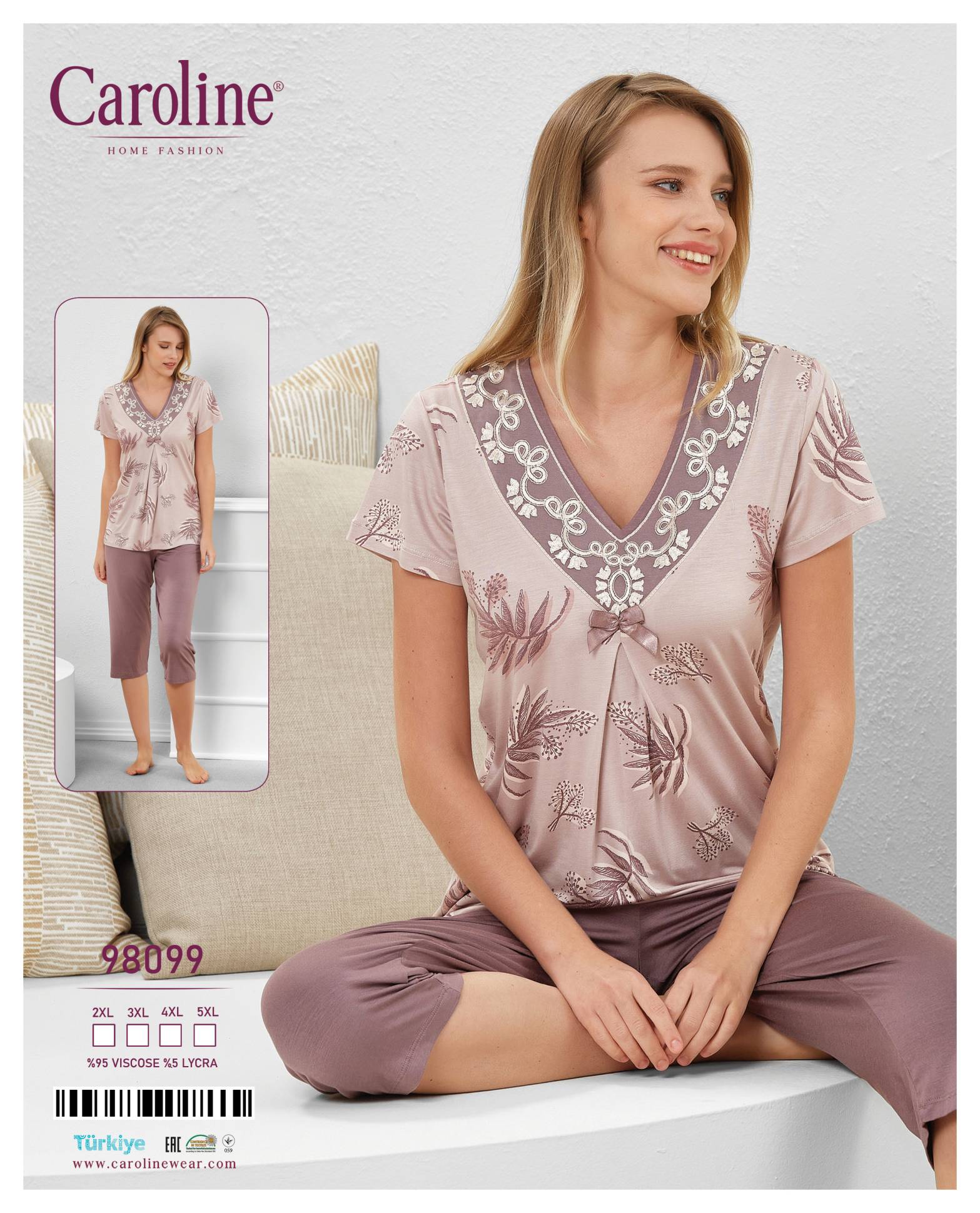 Caroline 98099 пижама 5XL