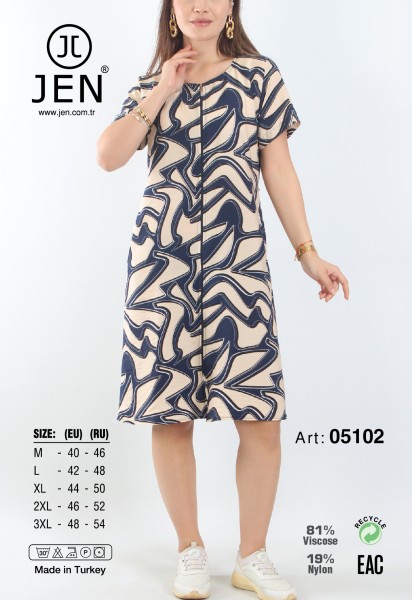 Jen 05102 халат M, L, XL, 2XL, 3XL