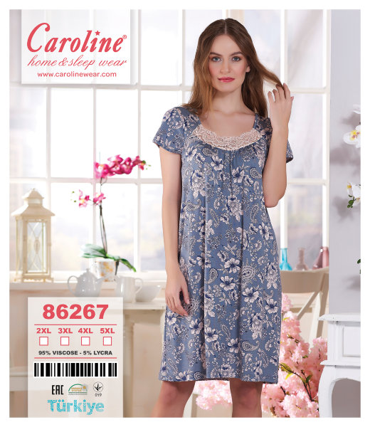 Caroline 86267 ночная рубашка 3XL
