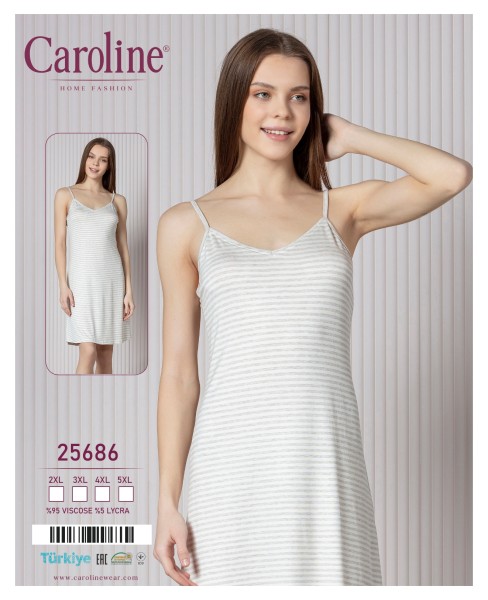 Caroline 25686 ночная рубашка 2XL, 3XL, 4XL, 5XL