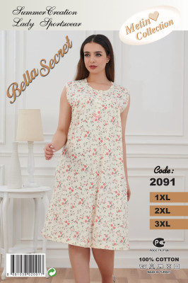 Metin 2091 ночная рубашка 1XL, 2XL, 3XL