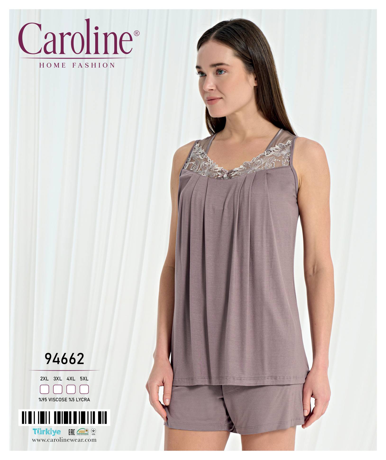 Caroline 94662 пижама 2XL, 3XL, 4XL, 5XL