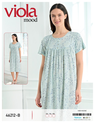 Viola 46212-B ночная рубашка 6XL, 7XL, 8XL