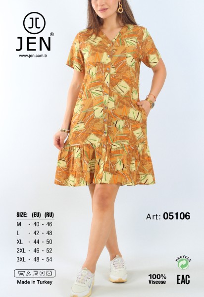 Jen 05106 халат M, L, XL, 2XL, 3XL
