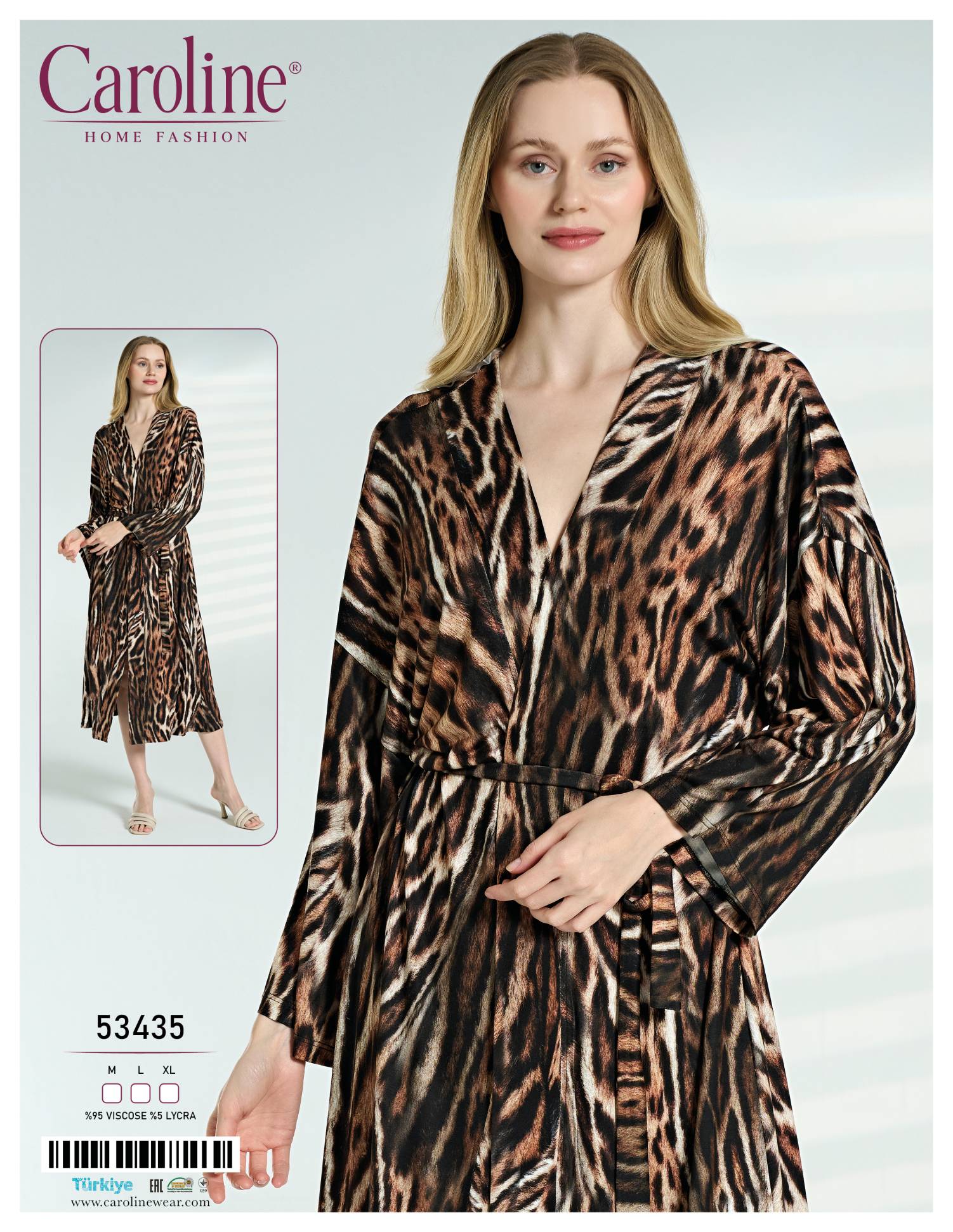 Caroline 53435 халат M, L, XL