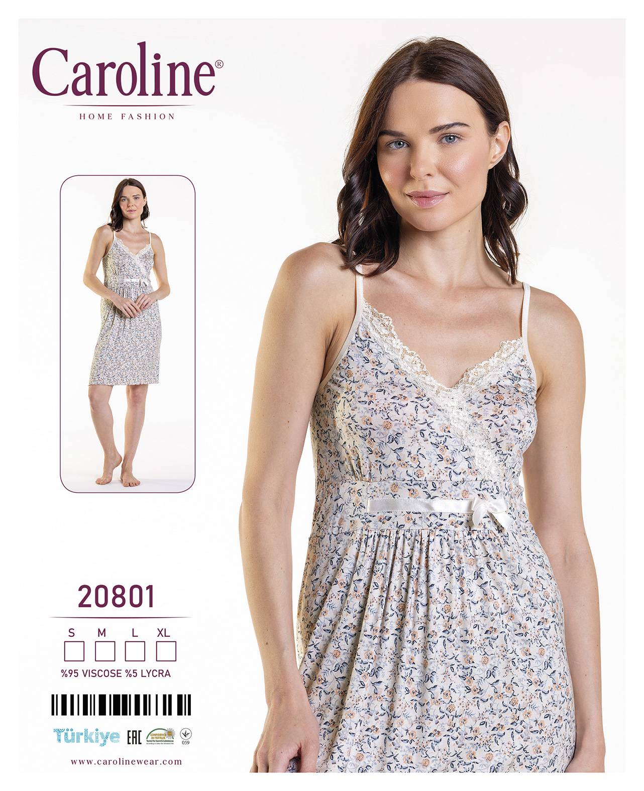 Caroline 20801 ночная рубашка S