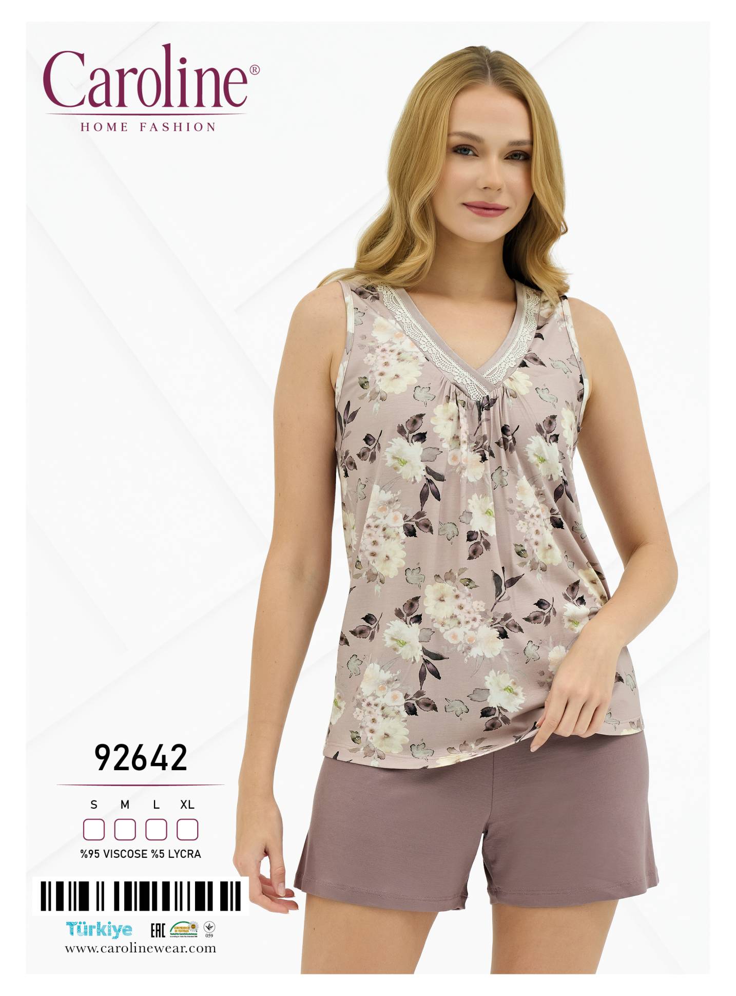 Caroline 92642 пижама S, M, L, XL