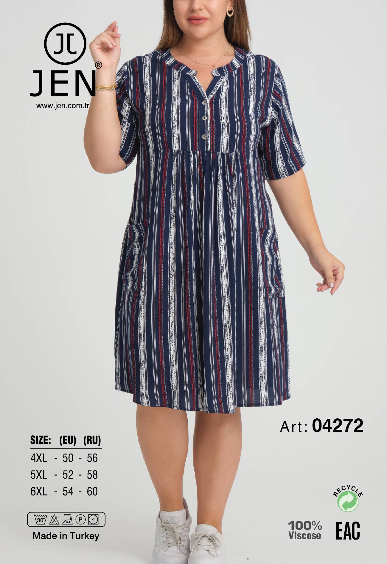 Jen 04272 платье 4XL, 5XL