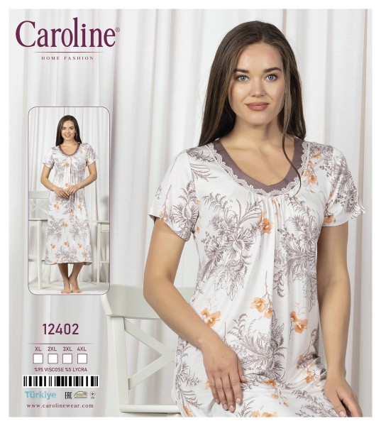 Caroline 12402 ночная рубашка XL, 2XL, 3XL, 4XL