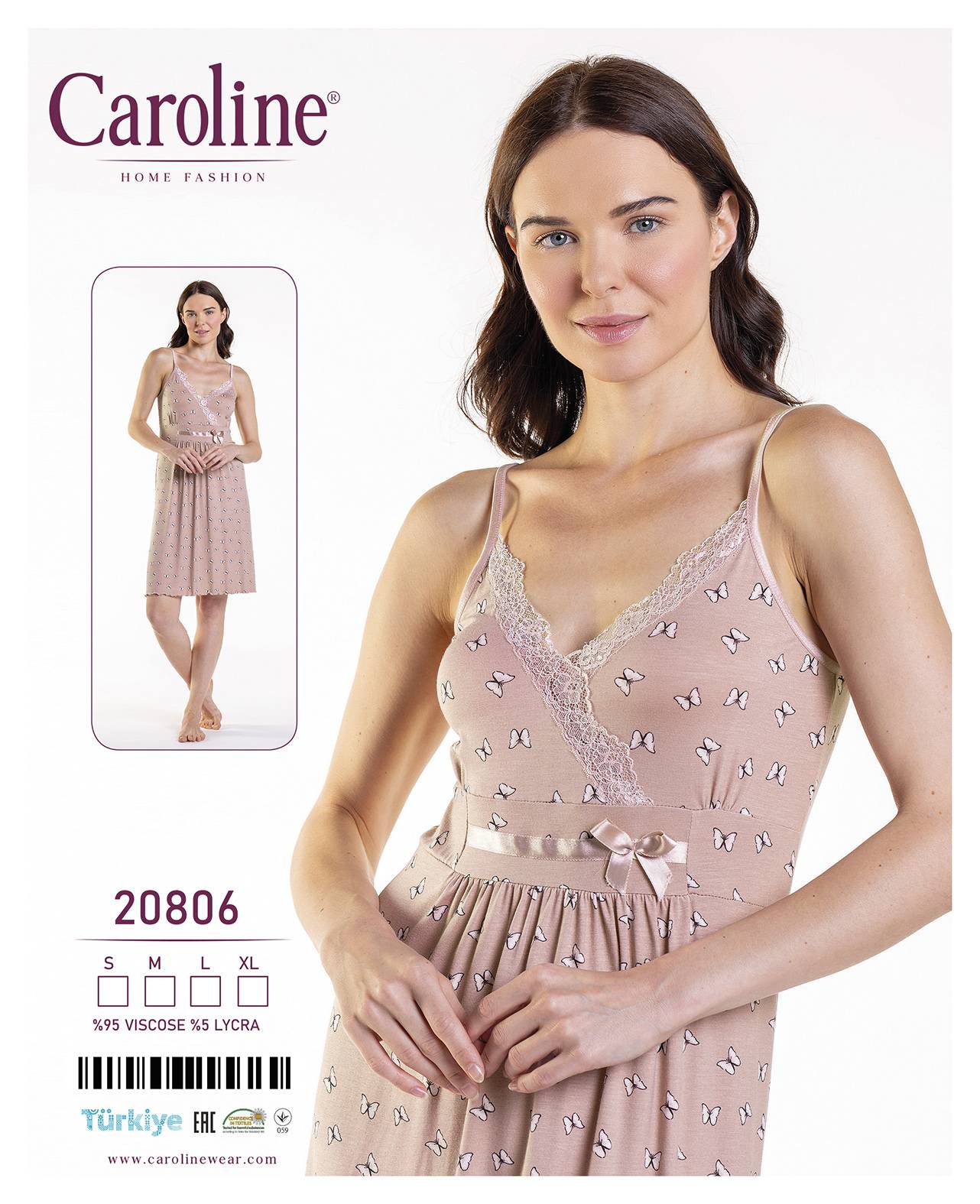 Caroline 20806 ночная рубашка S