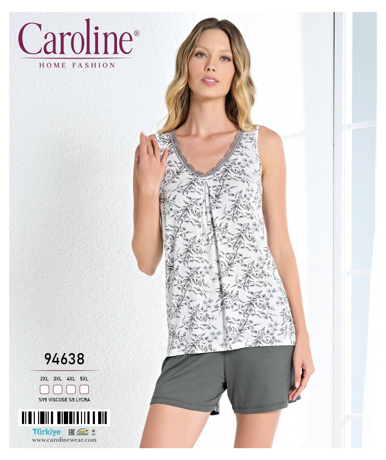 Caroline 94638 пижама 2XL, 3XL, 4XL, 5XL