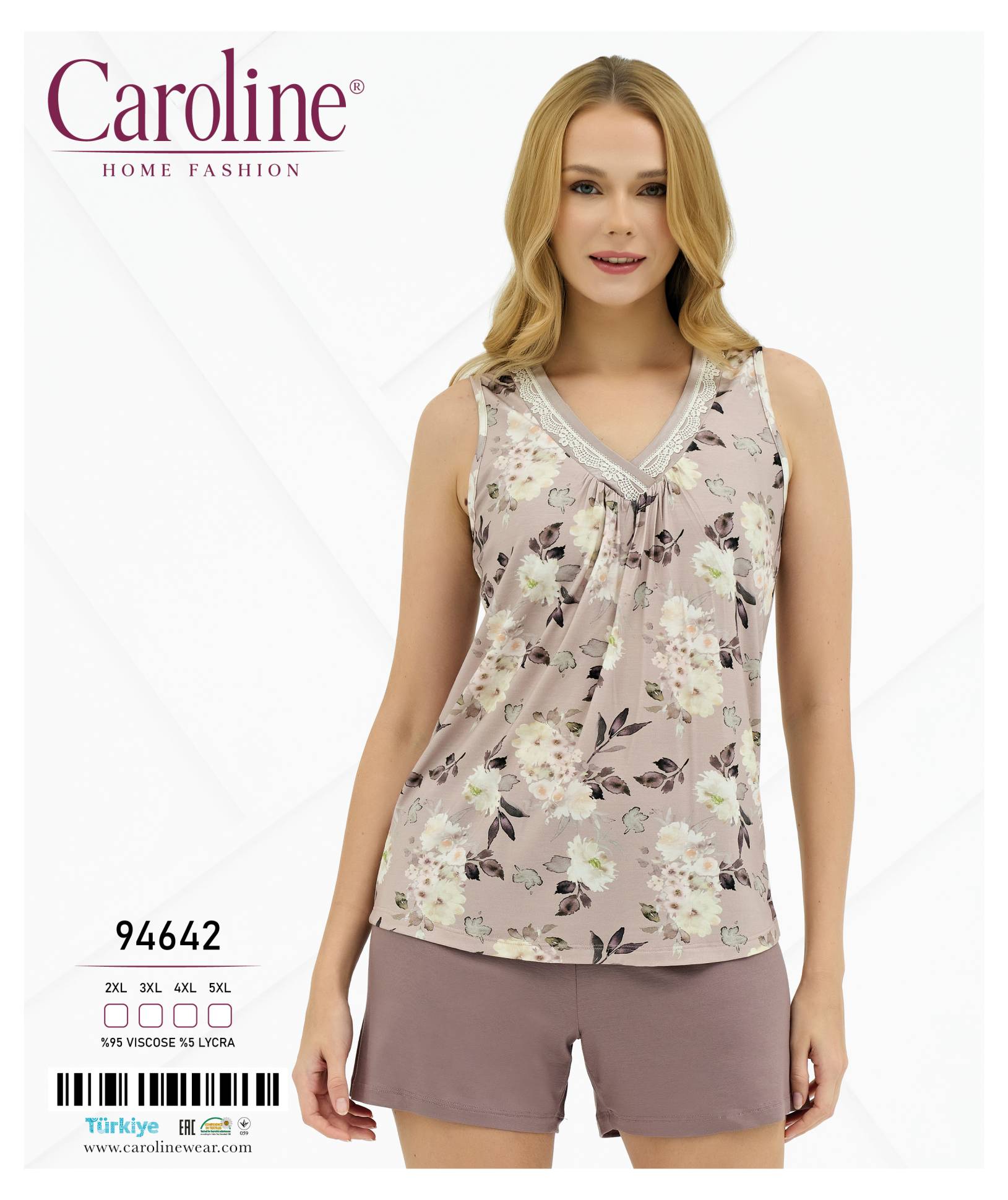 Caroline 94642 пижама 2XL, 3XL, 4XL, 5XL