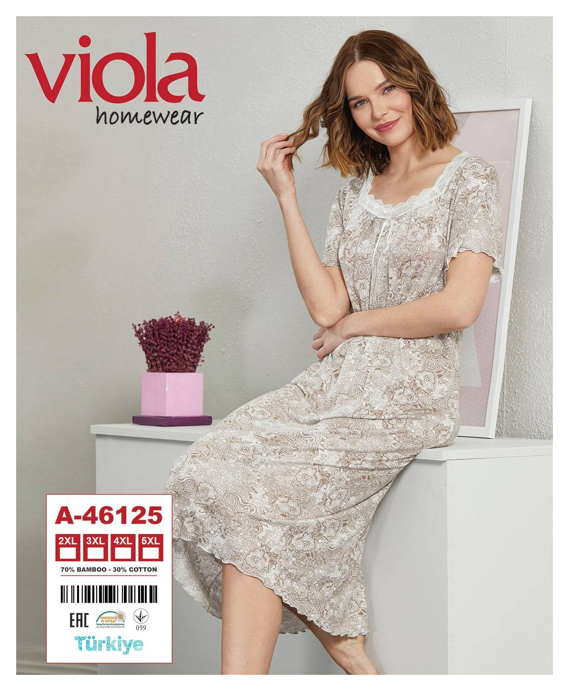 Viola А-46125 ночная рубашка 5XL