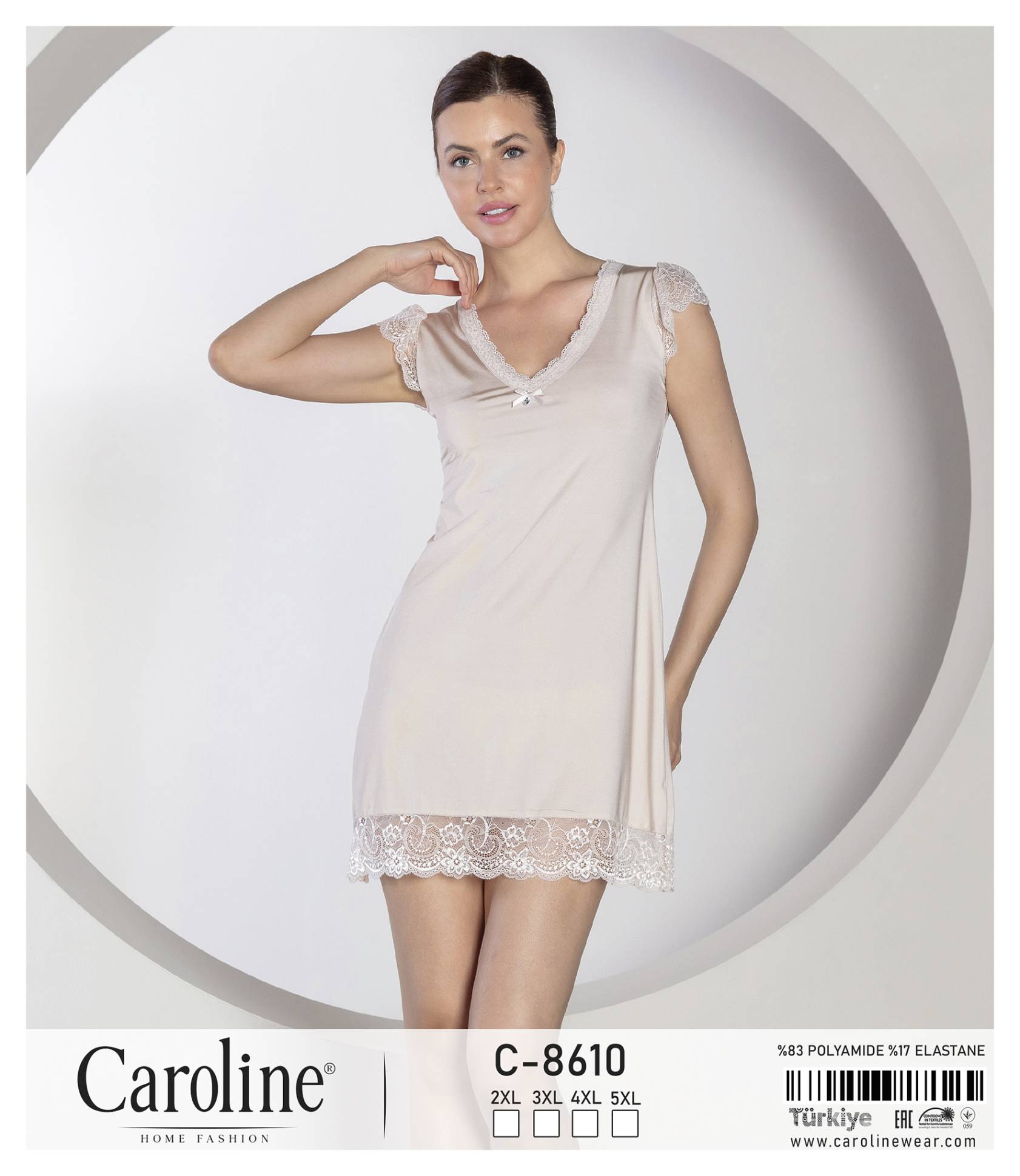 Caroline C-8610 ночная рубашка 5XL