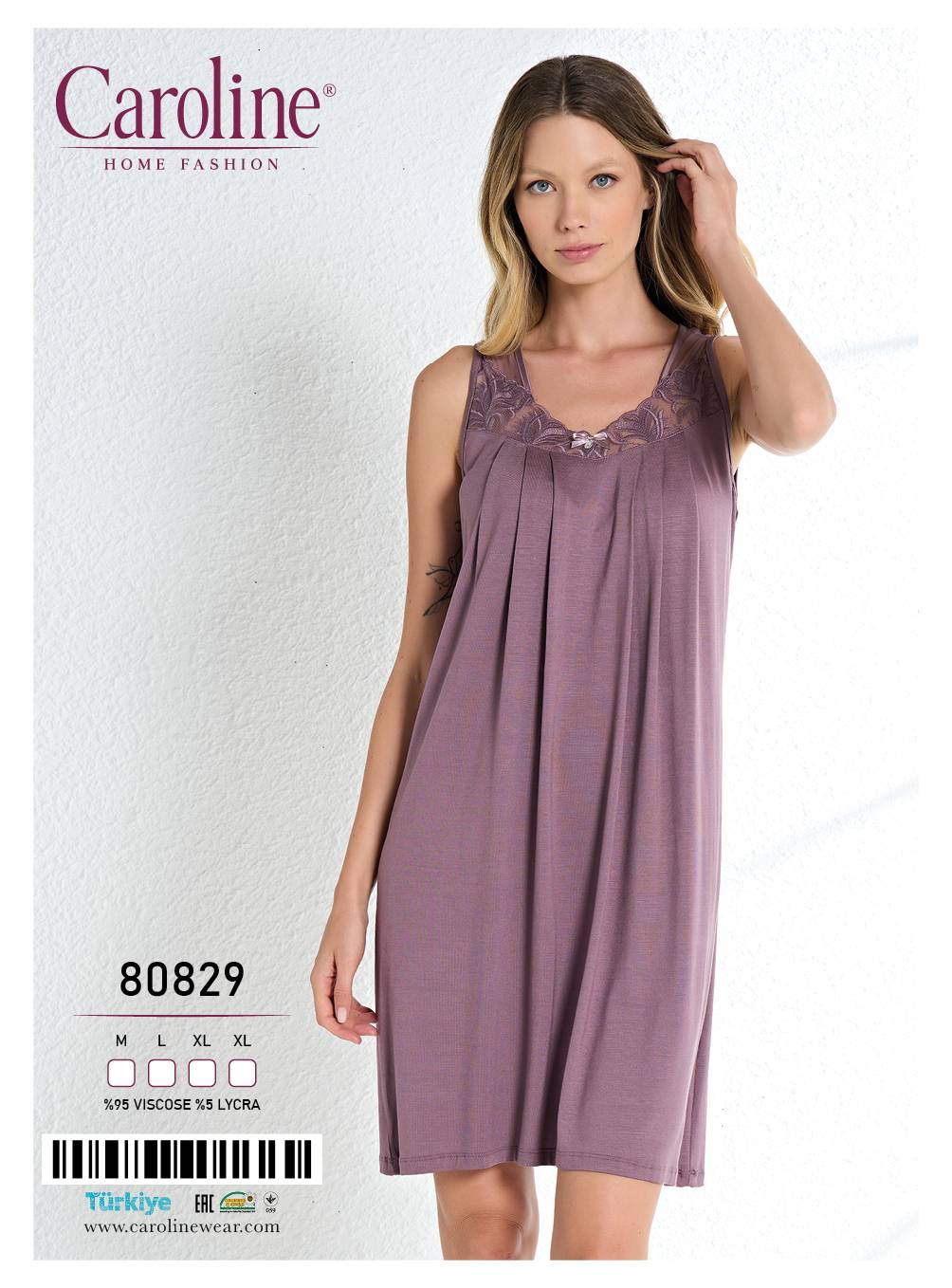 Caroline 80829 ночная рубашка L, XL, XL