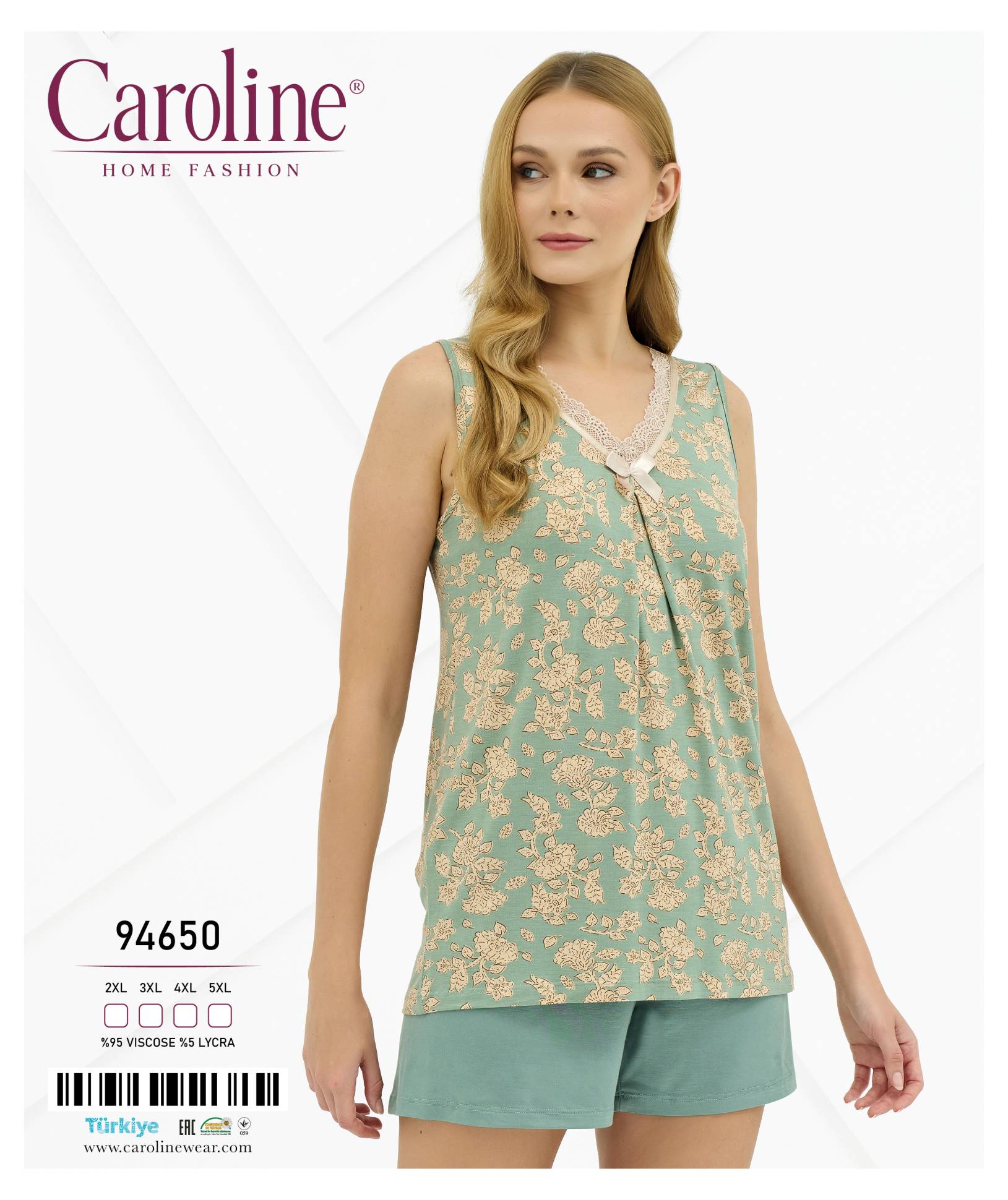 Caroline 94650 пижама 2XL, 3XL, 4XL, 5XL