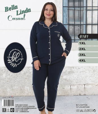 Metin 6181 пижама 1XL, 2XL, 3XL, 4XL