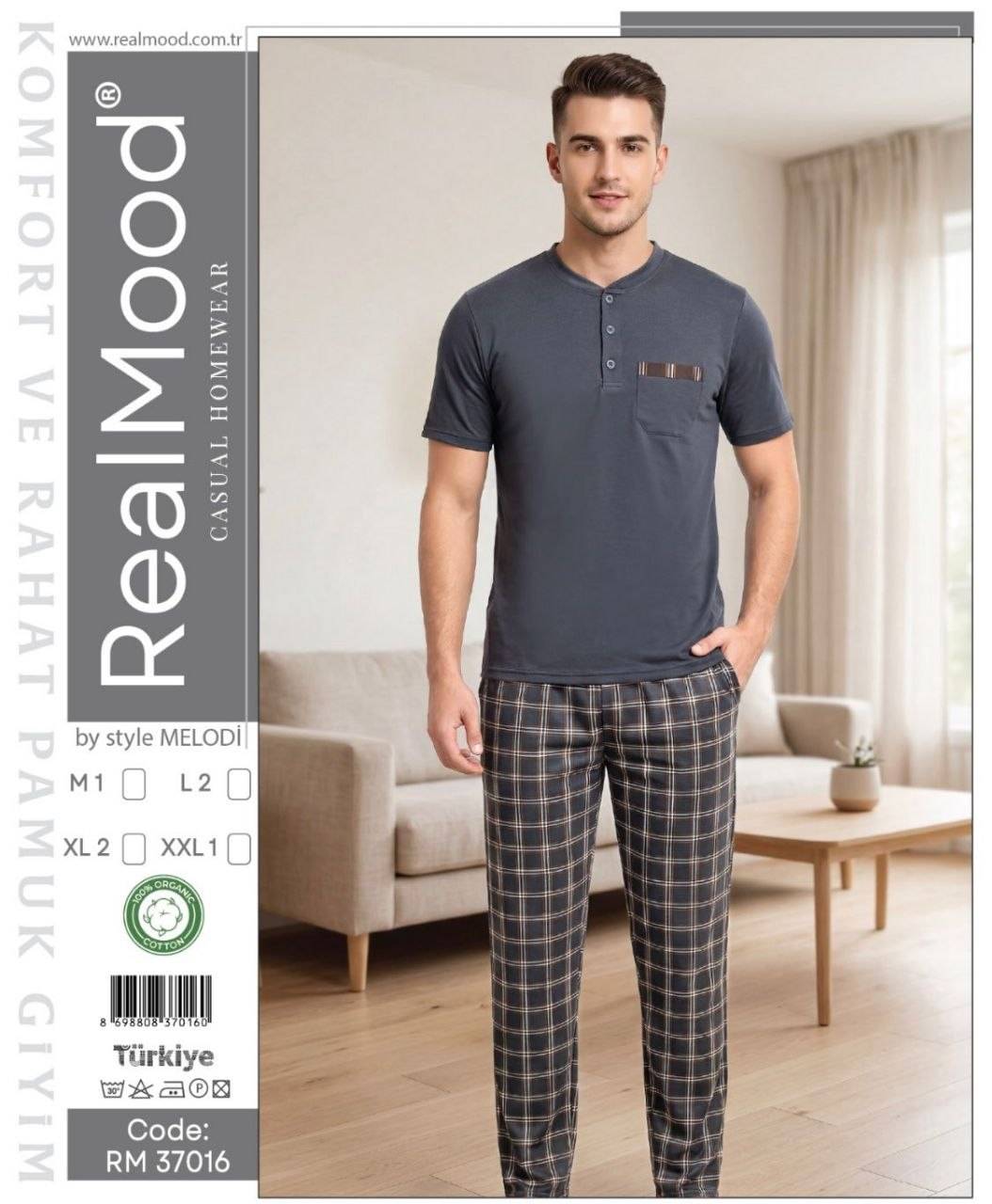 RealMood 37016 пижама M, L, XL, 2XL