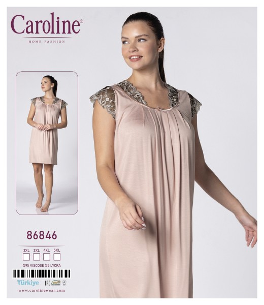 Caroline 86846 ночная рубашка 2XL, 3XL, 4XL, 5XL