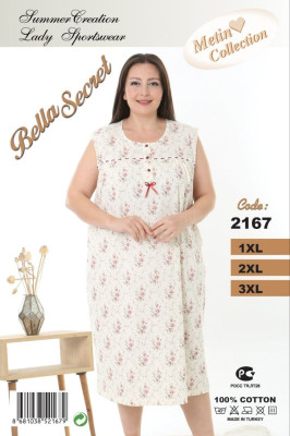 Metin 2167 ночная рубашка 1XL, 2XL, 3XL