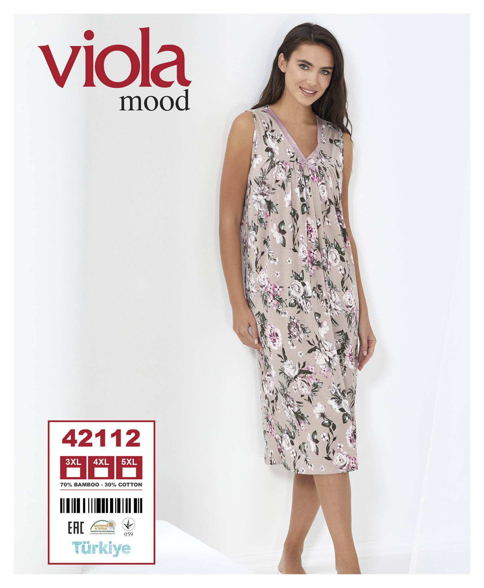 Viola 42112 ночная рубашка 3XL, 4XL