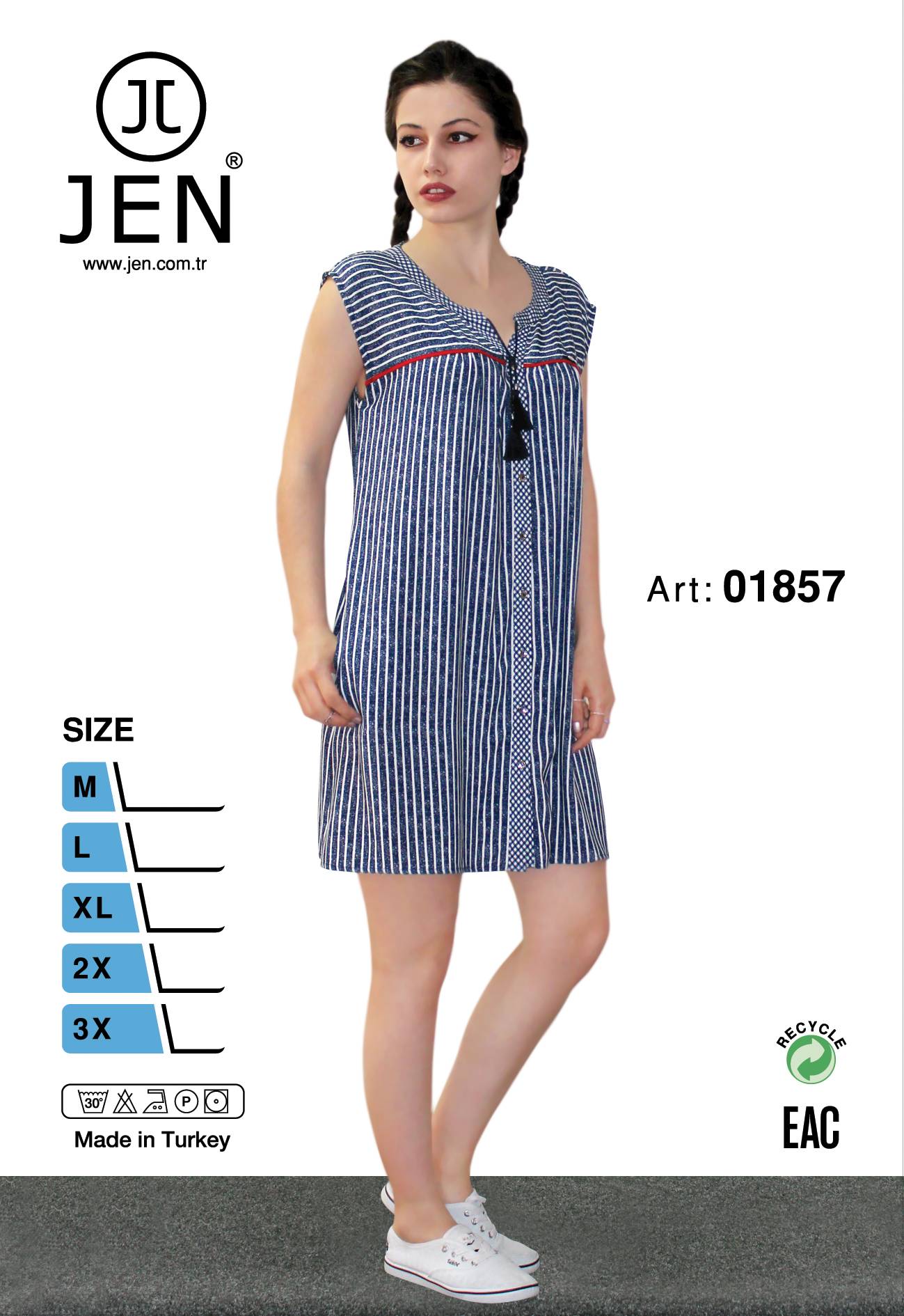 Jen 01857 халат M, L, 3XL