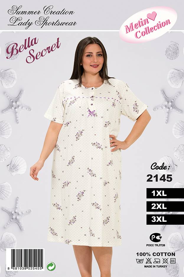 Metin 2145 ночная рубашка 1XL, 2XL, 3XL