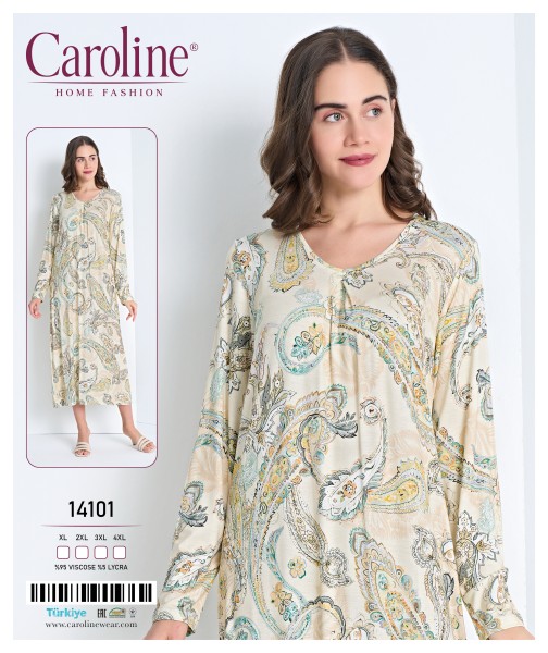 Caroline 14101 ночная рубашка XL, 2XL, 3XL, 4XL