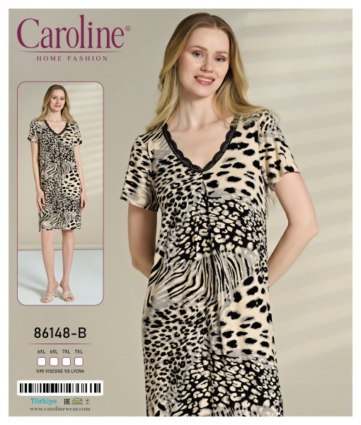 Caroline 86148-B ночная рубашка 6XL, 7XL