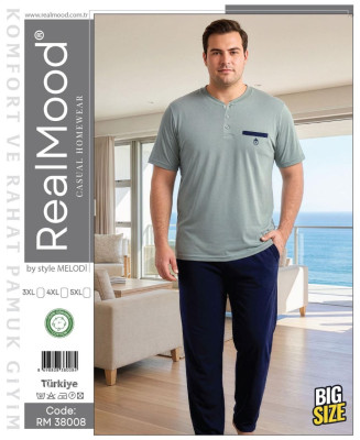 RealMood 38008 пижама 3XL, 4XL, 5XL 