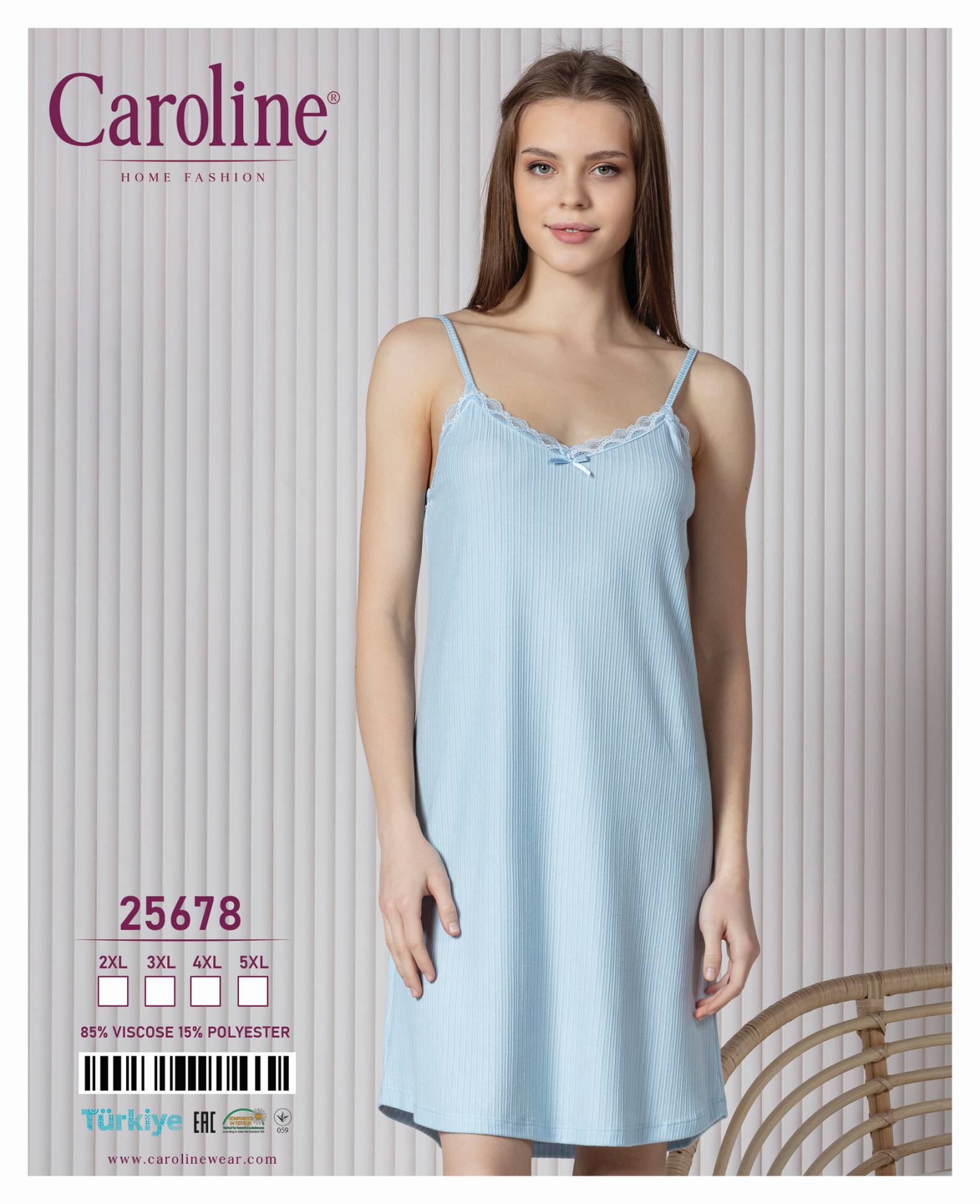 Caroline 25678 ночная рубашка 2XL