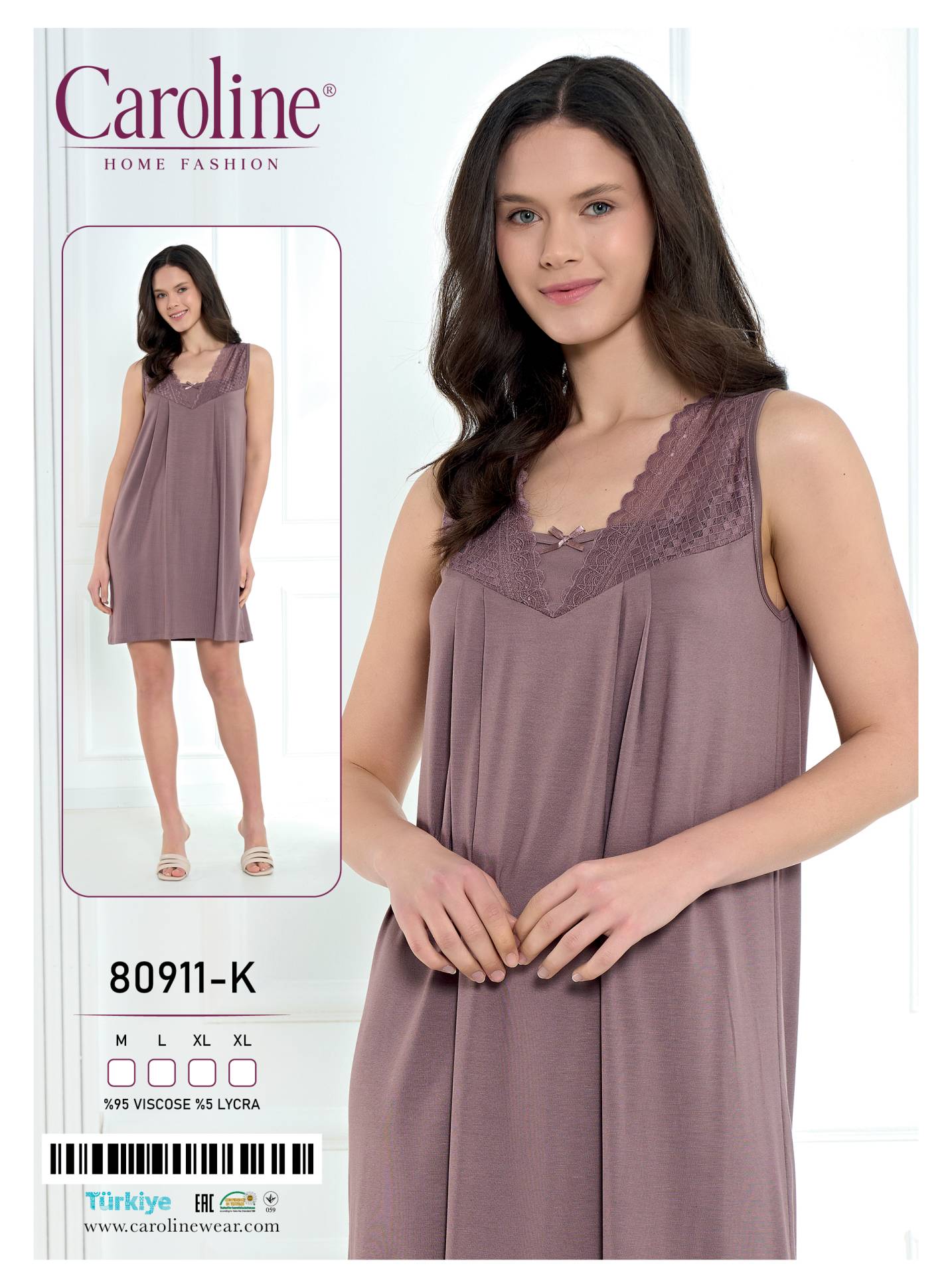 Caroline 80911-K ночная рубашка M, L, XL, XL