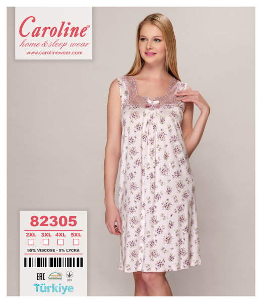 Caroline 82305 ночная рубашка 2XL, 3XL, 4XL, 5XL