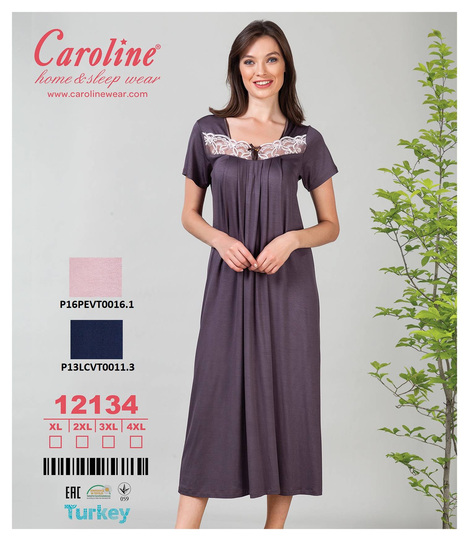 Caroline 12134 ночная рубашка XL, 3XL