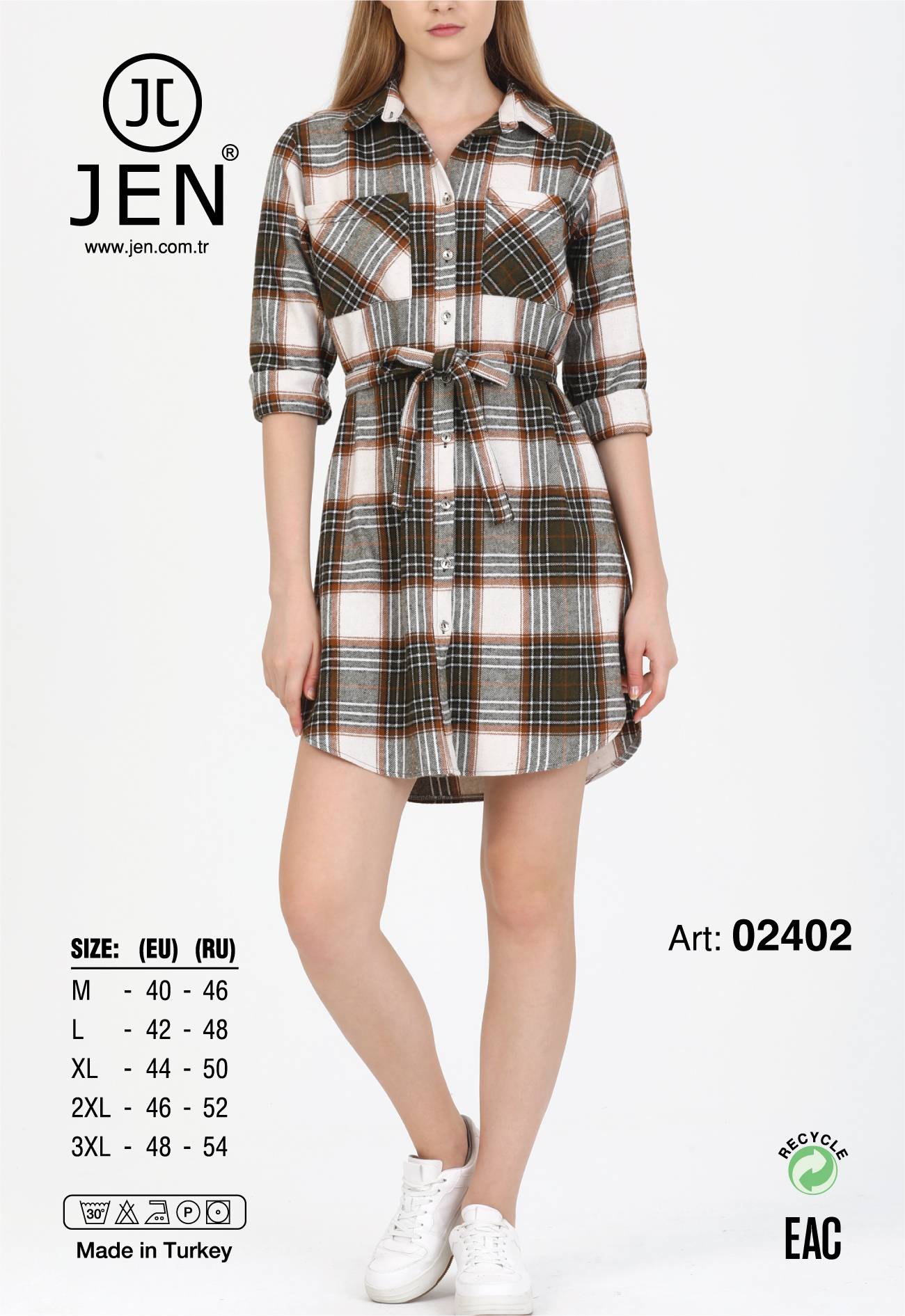 Jen 02402 халат M, 2XL, 3XL