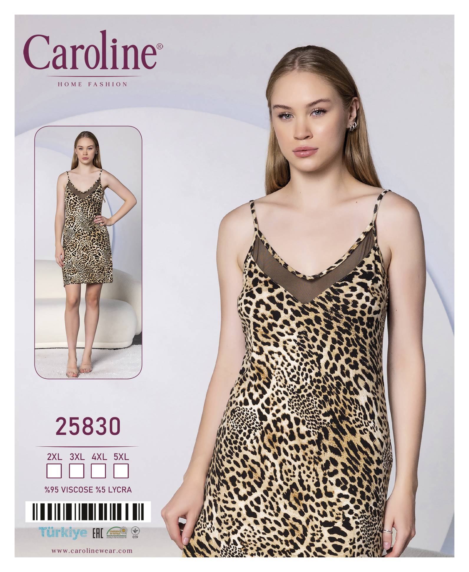 Caroline 25830 ночная рубашка 4XL