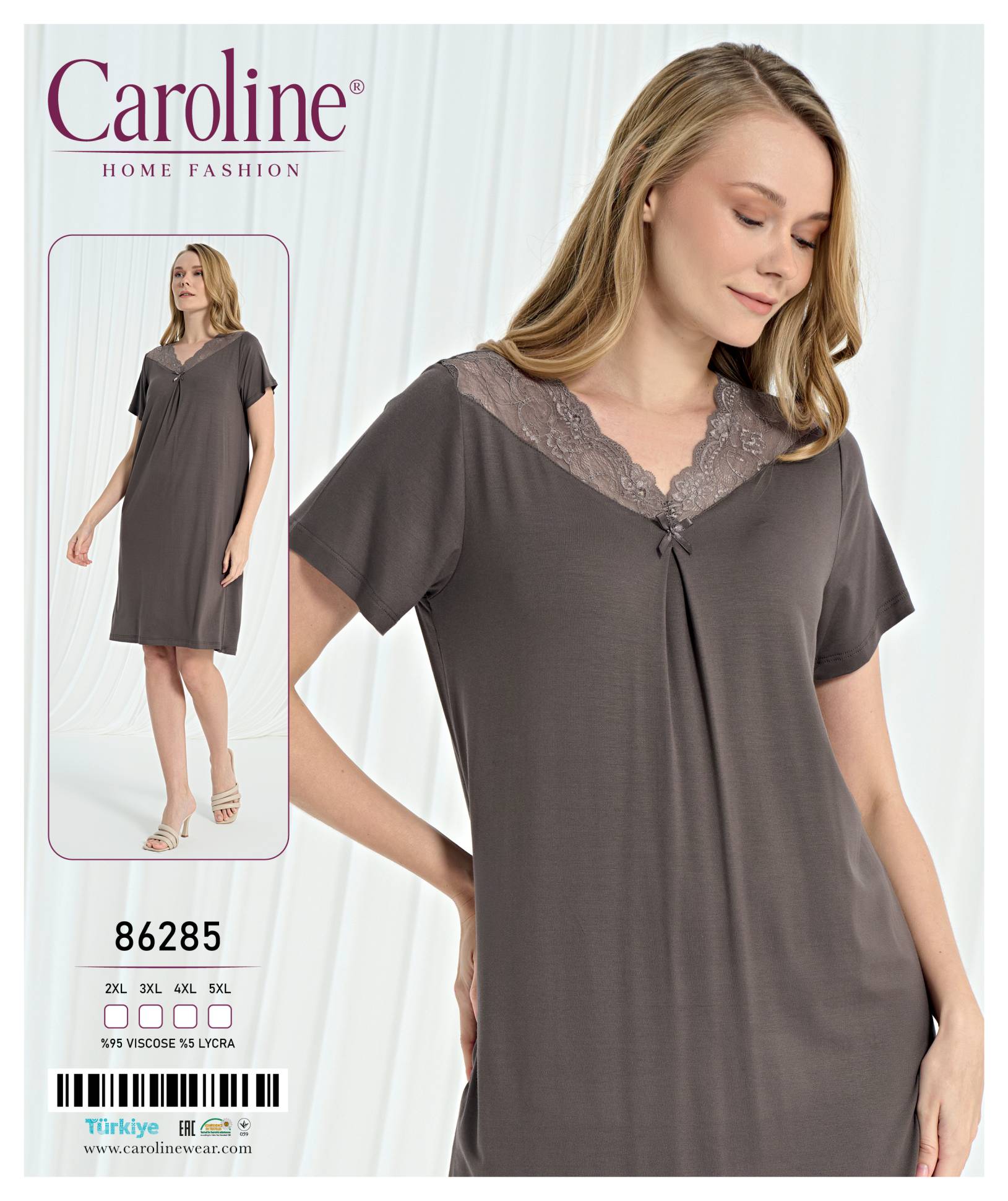 Caroline 86285 ночная рубашка 2XL, 3XL, 4XL, 5XL