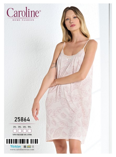 Caroline 25864 ночная рубашка 2XL, 3XL, 4XL, 5XL