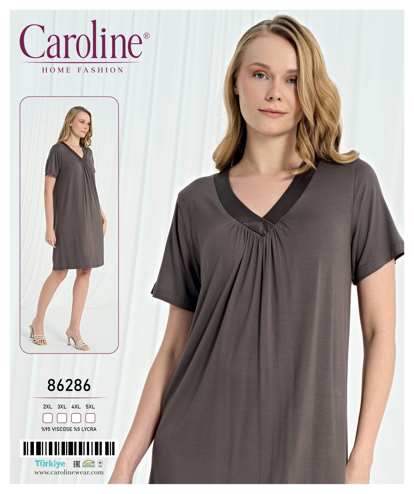 Caroline 86286 ночная рубашка 2XL, 3XL, 4XL, 5XL