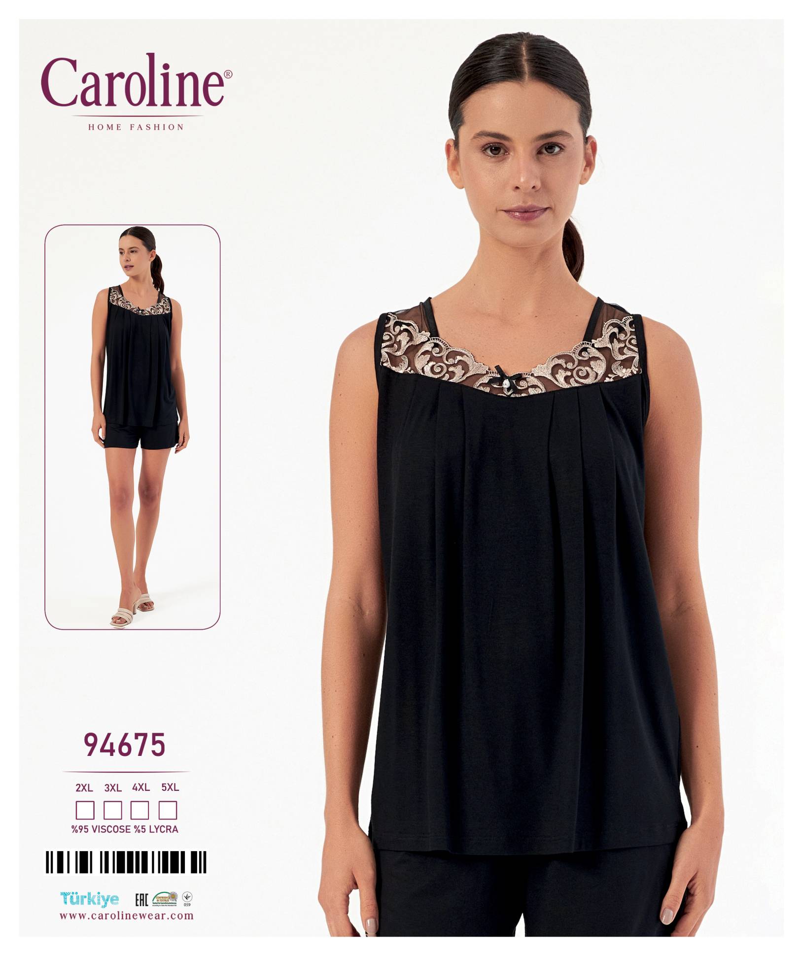 Caroline 94675 пижама 2XL, 3XL, 4XL, 5XL