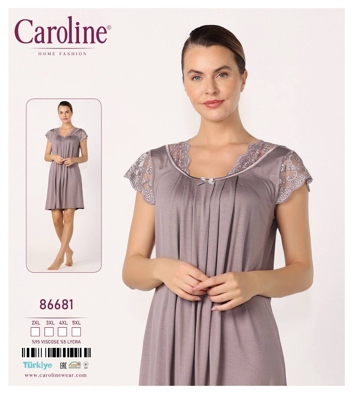 Caroline 86681 ночная рубашка 3XL, 4XL, 5XL