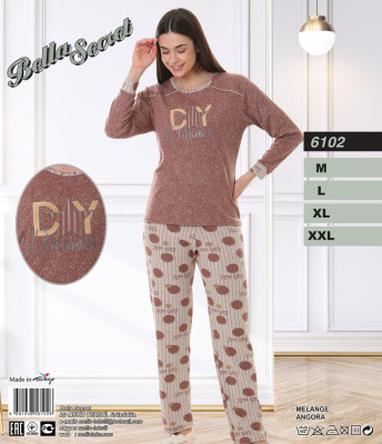 Metin 6102 пижама M, L, XL, 2XL
