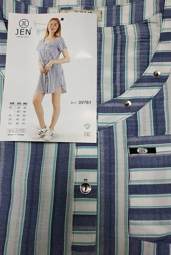 Jen 09761 халат M, L, XL, 2XL, 3XL