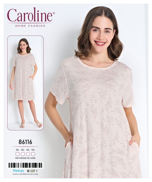 Caroline 86116 ночная рубашка 2XL, 3XL, 4XL, 5XL